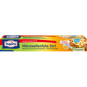 4008871204967 - Toppits ® Mikrowellenfolie Frischefolie Frischhaltefolie und Mikrowellenfolie in einem Breite 33 cm Länge 15 Meter