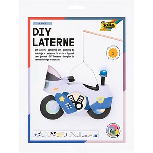 4001868142440 - Bastel-Set Laterne Polizeimotorrad
