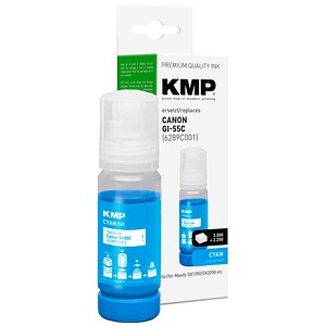 KMP  cyan Tintenflasche kompatibel zu Canon GI55C
