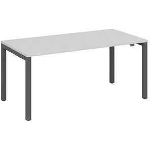 4260672333660 - fm Catro Schreibtisch weiß anthrazit metallic rechteckig 4-Fuß-Gestell grau 2000 x 800 cm 4260672333660 - fm Catro Schreibtisch weiß anthrazit metallic rechteckig 4-Fuß-Gestell grau 2000 x 800 cm