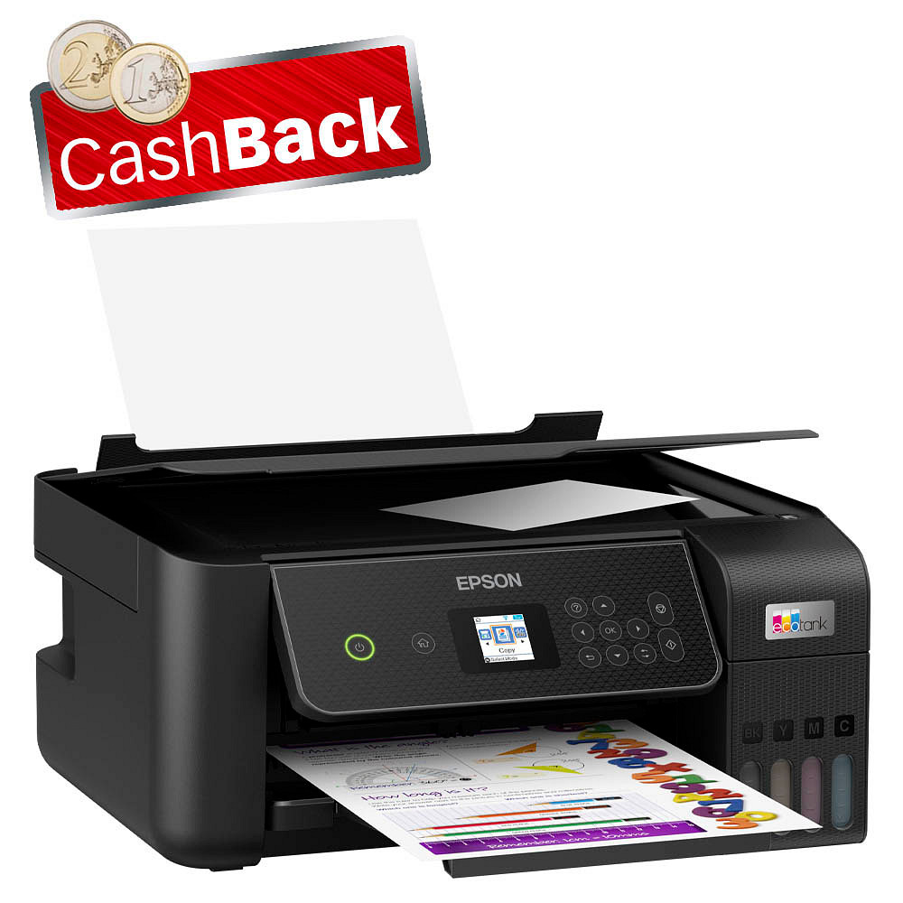 AKTION EPSON EcoTank ET2870 3 in 1 TintenstrahlMultifunktionsdrucker