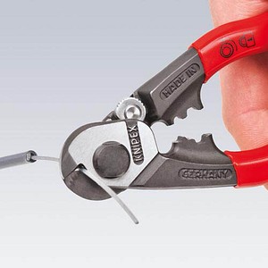 4003773040651 - Knipex-Werk 95 61 190 Drahtseilschere Geeignet für (Abisoliertechnik) Alu- und Kupferkabel ein- und mehrdrähtig mittelharte Drahtseile 7 mm 10 mm² 7 4003773040651 - Knipex-Werk 95 61 190 Drahtseilschere Geeignet für (Abisoliertechnik) Alu- und Kupferkabel ein- und mehrdrähtig mittelharte Drahtseile 7 mm 10 mm² 7