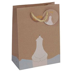 4004360799419 - Geschenktasche GT050 Polar bear with shooting star Weihnachten farbig abgestimmte Tragekordel Geschenkeanhänger Eisbär 17cm 5 Stück 4004360799419 - Geschenktasche GT050 Polar bear with shooting star Weihnachten farbig abgestimmte Tragekordel Geschenkeanhänger Eisbär 17cm 5 Stück
