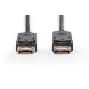 4016032330776 - DisplayPort Anschlusskabel DisplayPort Stecker DisplayPort Stecker 1500 m Schwarz AK-340100-150-S Rund dreifach geschirmt DisplayPort-Kabel