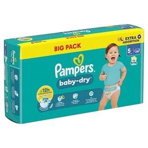 8700216793377 - Windeln baby-dry? BIG PACK Größe Gr5+ (12-17 kg) für Babys und Kleinkinder 8700216793377 50 Stück 8700216793377 - Windeln baby-dry? BIG PACK Größe Gr5+ (12-17 kg) für Babys und Kleinkinder 8700216793377 50 Stück