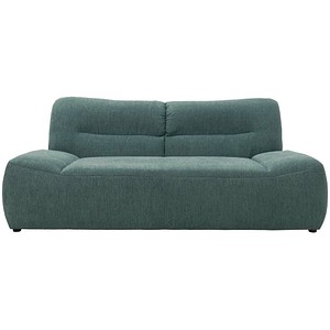 DOMO Collection 2-Sitzer Sofa Cesena petrol schwarz Stoff 200,0 x 109,0 x 81,0 cm, 1 St.