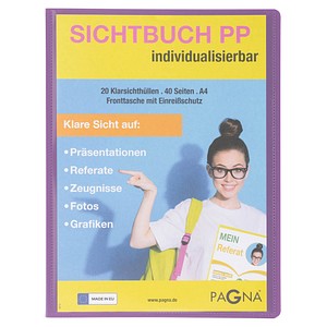 4009212065469 - School Sichtbuch DIN A4 20 Hüllen lila 4009212065469 Pagna