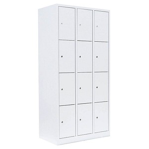 4061815518063 - Schließfachschrank signalweiß 520437 12 Schließfächer 885 x 500 x 1800 cm 4061815518063 LÜLLMANN