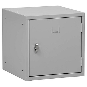 4260610840335 - Schließfachschrank 107000 Metall 1 Abteil mit 1 Fach abschließbar (Schloss separat erhältlich) 38x38cm (BxH) lichtgrau 4260