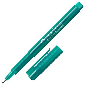 FABER-CASTELL Broadpen Document 1554 Fineliner grün 0,8 mm, 1 St.