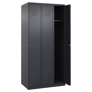 4067521365328 - Spind Classic Plus anthrazitgrau 080000-30-S10027 3 Schließfächer 900 x 500 x 1850 cm 4067521365328 C+P-Möbel