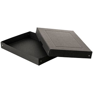 4014481245061 - Archivbox PURE Box Black A4 für bis zu 500 Blatt mit Beschriftungsfeld L 320 x B 240 x Füllhöhe 40 mm Blauer Engel FSC®-Pappe schwarz