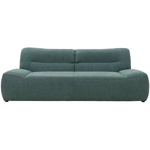 DOMO Collection 3-Sitzer Sofa Cesena petrol schwarz Stoff 224,0 x 109,0 x 81,0 cm, 1 St.