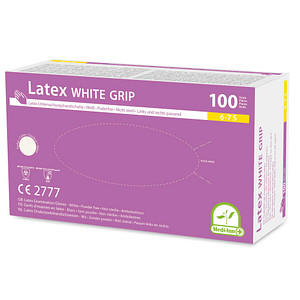 4250478406194 - Einweghandschuhe white grip 93075 transparent Größe S   7 Latex  4250478406194 100 Stück