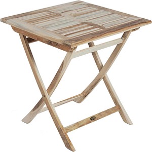 4041908121400 - 3tlg Teak Tischgruppe Gartenmöbel Gartentisch Stuhl Garten Stapelstuhl Tisch