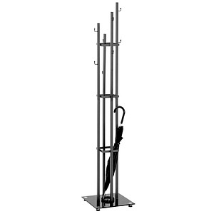 4001070198631 - HAKU Möbel Kleiderständer LEANDER (BHT 35x183x35 cm) BHT 35x183x35 cm grau Garderobenständer