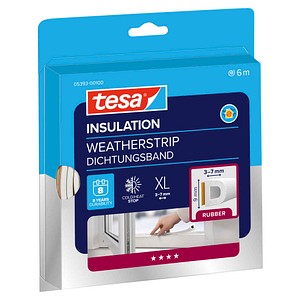 tesa tesamoll® INSULATION Dichtungsband weiß 9,0 mm x 6,0 m 1 Rolle