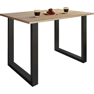 4051814402265 - Premium Esszimmertisch Esstisch Tisch Xona U Schwarz (Farbe Sonoma-Eiche 110 x 50 cm) 4051814402265 - Premium Esszimmertisch Esstisch Tisch Xona U Schwarz (Farbe Sonoma-Eiche 110 x 50 cm)
