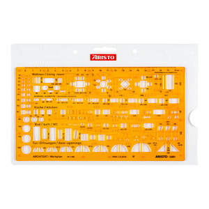 9003182050611 - Kunststoff-Schablone Architekt Werkplan 1100 5061 gelb-transparent 9003182050611 Aristo 9003182050611 - Kunststoff-Schablone Architekt Werkplan 1100 5061 gelb-transparent 9003182050611 Aristo