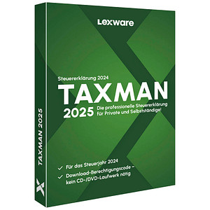 LEXWARE TAXMAN 2025 (für das Steuerjahr 2024) Software Vollversion (PKC)