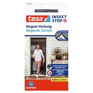 4063565177071 - Magnetvorhang selbstschließend - Insektenschutzvorhang mit Magneten für Balkon- und Terrassentüren - zur einfachen Montage ohne Bohren - 21 m x 09
