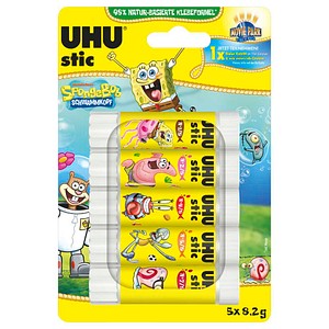 UHU stic SpongeBob Schwammkopf Klebestifte 8,2 g, 5 St.