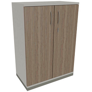 4260429763764 - fm Aktenschrank Sidney 4260429763764 weiß eiche natur 2 Fachböden 800 x 442 x 1133 cm