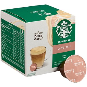 NESCAFÉ DOLCE GUSTO® STARBUCKS® Caffé Latte Rich & Milky Kaffeekapseln, mild, 12 Stück