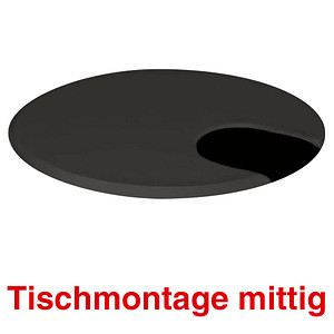 4044917435582 - Move 1 Kabeldurchlass 60 cm schwarz 4044917435582 Kerkmann