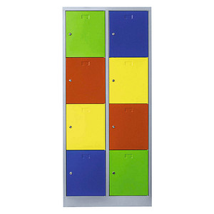4061815519459 - Schließfachschrank lichtgrau bunt X-523422 8 Schließfächer 800 x 500 x 1800 cm 4061815519459 ClassiX 4061815519459 - Schließfachschrank lichtgrau bunt X-523422 8 Schließfächer 800 x 500 x 1800 cm 4061815519459 ClassiX