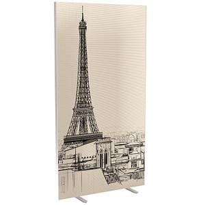 PAPERFLOW Trennwand easyScreen Business, 62119 bunt 94,0 x 173,4 cm, 1 St.