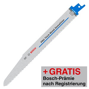 3165140695350 - AKTION BOSCH PRO Thick Metal Demolition S1130CF Säbelsägeblätter mit Prämie nach Registrierung 3165140695350 - AKTION BOSCH PRO Thick Metal Demolition S1130CF Säbelsägeblätter mit Prämie nach Registrierung