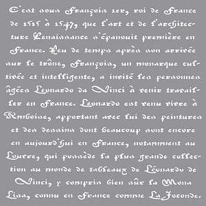4006166433870 - Dekor-Schablone franz Schrift grau 4006166433870 - Dekor-Schablone franz Schrift grau