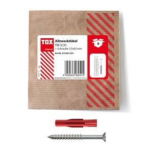 4049563060515 - TRI 531 010601021 Dübel-Schrauben Set Ø 50 mm x 310 mm 4049563060515 6 Stück