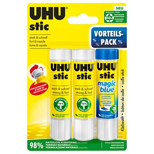2 + 1 GRATIS: UHU stic Klebestift 21,0 g, 2 St. + GRATIS 1x 21,0 g UHU stic MAGIC