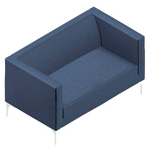 8056457075353 - 2-Sitzer Sofa Arte blau weiß Stoff