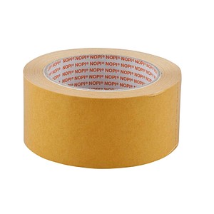 4005800012969 - doppelseitiges Klebeband Klebeband Nopi Fix 25m X 50mm 50 mm  x 25 m braun