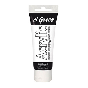 4000798283018 - El Greco Acrylic Tube titanweiß 75 ml Künstlerfarben - Kreul 4000798283018 - El Greco Acrylic Tube titanweiß 75 ml Künstlerfarben - Kreul