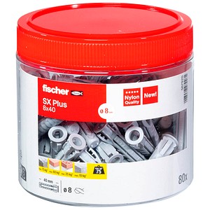 4048962482461 - fischer SX Plus 567920 Spreizdübel Ø 8 mm x 40 mm 80 Stück