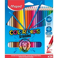 48 Maped Dreikant-Buntstift COLOR PEPS weich bruchfest 2,9 mm Metalletui farbig 48 Maped Dreikant-Buntstift COLOR PEPS weich bruchfest 2,9 mm Metalletui farbig
