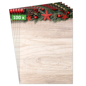 4004360778384 - Weihnachtsbriefpapier Chalet Style Motiv DIN A4 90 gqm 100 Blatt 4004360778384 100 Blatt