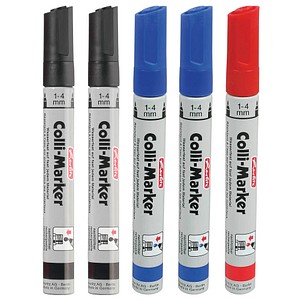 herlitz Colli-Marker Permanentmarker farbsortiert 1,0 - 4,0 mm, 5 St.