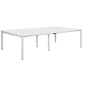 3660141254914 - Doppelschreibtisch easyDesk B4P80X1401313 75cm (H) 280cmx166cm (BxT) rechteckig weiß   Weiß 3660141254914 PAPERFLOW