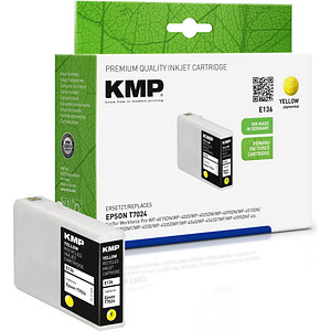 KMP E136  gelb Druckerpatrone kompatibel zu EPSON T7024XL