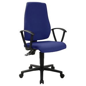 4067976999970 - Bürostuhl MAXX 500 blau   schwarz mit Armlehnen bis 110kg 4067976999970 Topstar