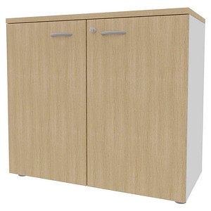 8029466045051 - Aktenschrank ECEB90B RKBA weiß eiche 1 Fachboden 900 x 450 x 815 cm