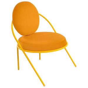 meet powered by PAPERFLOW Sessel SATURNE safran Kunstleder 70,0 x 73,0 x 88,0 cm, 1 St.