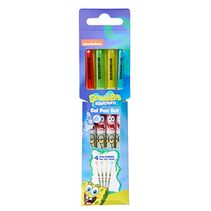 5056563711780 - Spongebob Gelschreiber-Set Spongebob Schreibfarbe farbsortiert 5056563711780 4 Stück 5056563711780 - Spongebob Gelschreiber-Set Spongebob Schreibfarbe farbsortiert 5056563711780 4 Stück