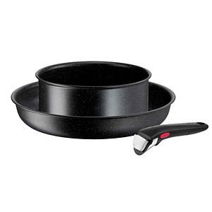 Tefal® Pfannen-Set INGENIO BLACK STONE schwarz 3-tlg., 1 Set