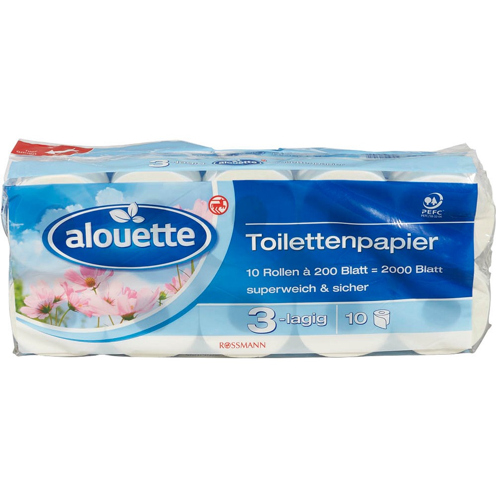 Alouette Toilettenpapier 3 Lagig Gunstig Online Kaufen Office Discount